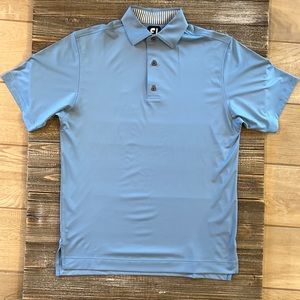 Footjoy, Mens Golf Polo, Blue, S